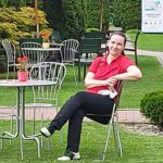 Na polu golfowym.
